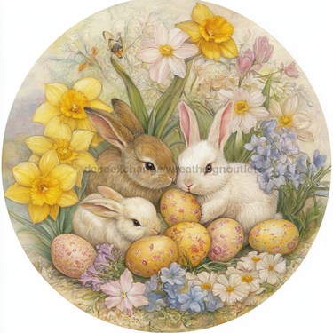 Easter Sign, Easter Florals,, DCO-12812, Sign For Wreath, 10